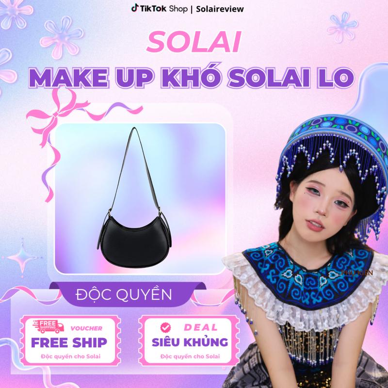 ĐỘC QUYỀN SOLAI x HANAMA _Túi xách nữ đeo vai nữ thiết kế cao cấp HN Juli4 Da Bag Đen - Nâu hanama túi xách