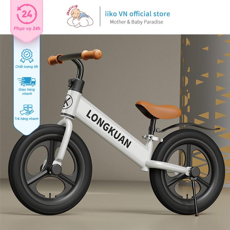 Xe Đạp Chòi Chân Iiko - Khung Thép Carbon, Lốp Không Săm 360° Chống Lật, Bé 1-3 Tuổi