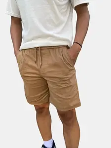 Boardshort Celana Pendek Pria, Katun Twill Premium Pinggang Karet Keren Santai Nyaman dan Melar atau strecht Distro Dewasa Classic Regular outfit atas lutut cowok celanabahan Chinos Pantai Polos promo jorts