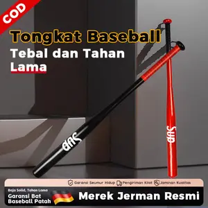 【COD】81CM Tongkat Baseball Supreme Aluminium Logam Stik Bisbol Alumunium Alloy Baseball Bat Olahraga Bela diri Merah Hitam