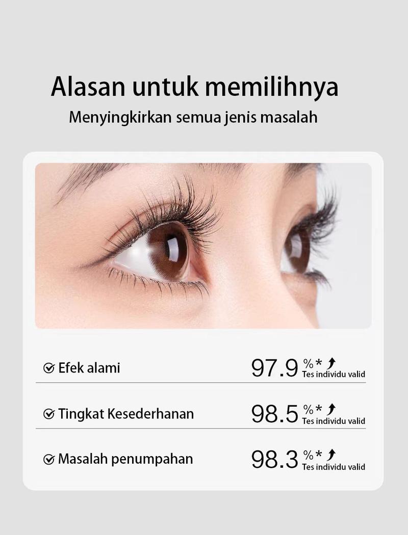 Product Introduction of HOT SALE Bulu Mata Palsu Tanpa Lem Premium Eyelashes | Bulumata Extension | YOMI & ELLEN  | Wajah 4