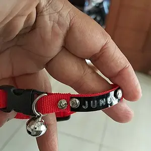 CAT COLLAR Kalung Kucing Lucu Custom Nama + Lonceng | Collar Kucing Adjustable  Nylon | Collar Hewan Peliharaan