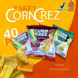 CORN KREZ MINI (KECIL)  ISI 40PCS BERAT 10g per pcs ANEKA RASA GURIH NIKMAT CEMILAN KELUARGA CEMILAN SANTAI TERBARU