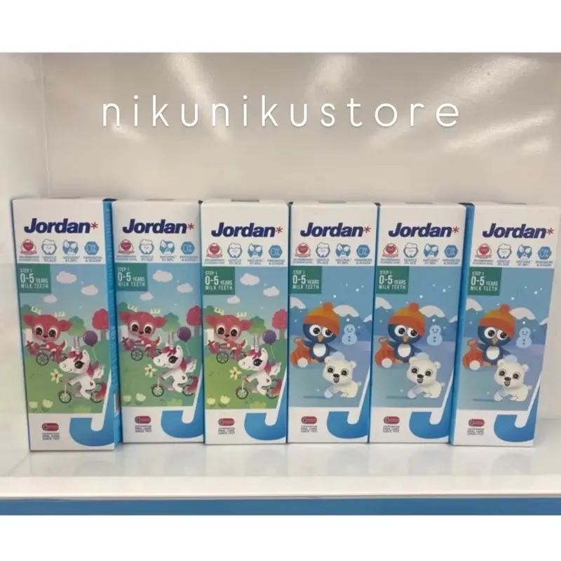 Pasta gigi JORDAN Step 1 0-5th & Step 2 6-12th ORIGINAL Sikat Gigi gc tooth mousse  original Kids Brush Perawatan 4