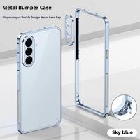 Jual Aluminum Frame Metal Bumper Case For Samsung Galaxy A57 A37 with ...