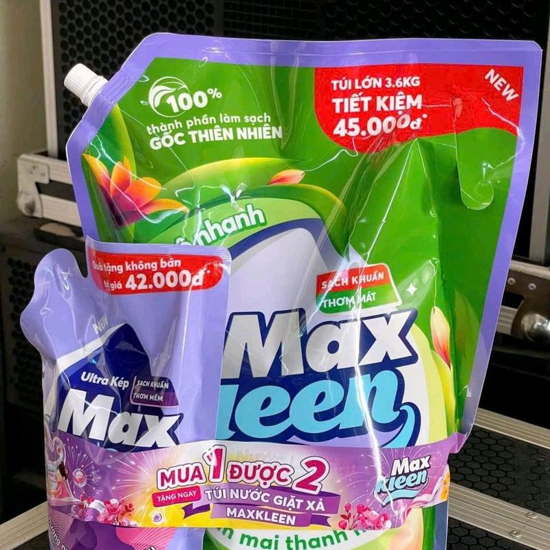 Túi nước lau sàn Maxkleen 3.6kg tặng kèm nước giặt