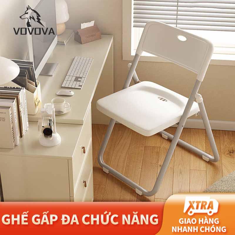 Ghế nhựa gấp VOVOVA, dùng trong gia đình ghế ngồi máy tính đơn giản thanh lịch , ghế họp, ghế tựa lưng thoải mái cho việc ngồi lâu, ghế cho sinh viên, dễ dàng cất giữ.