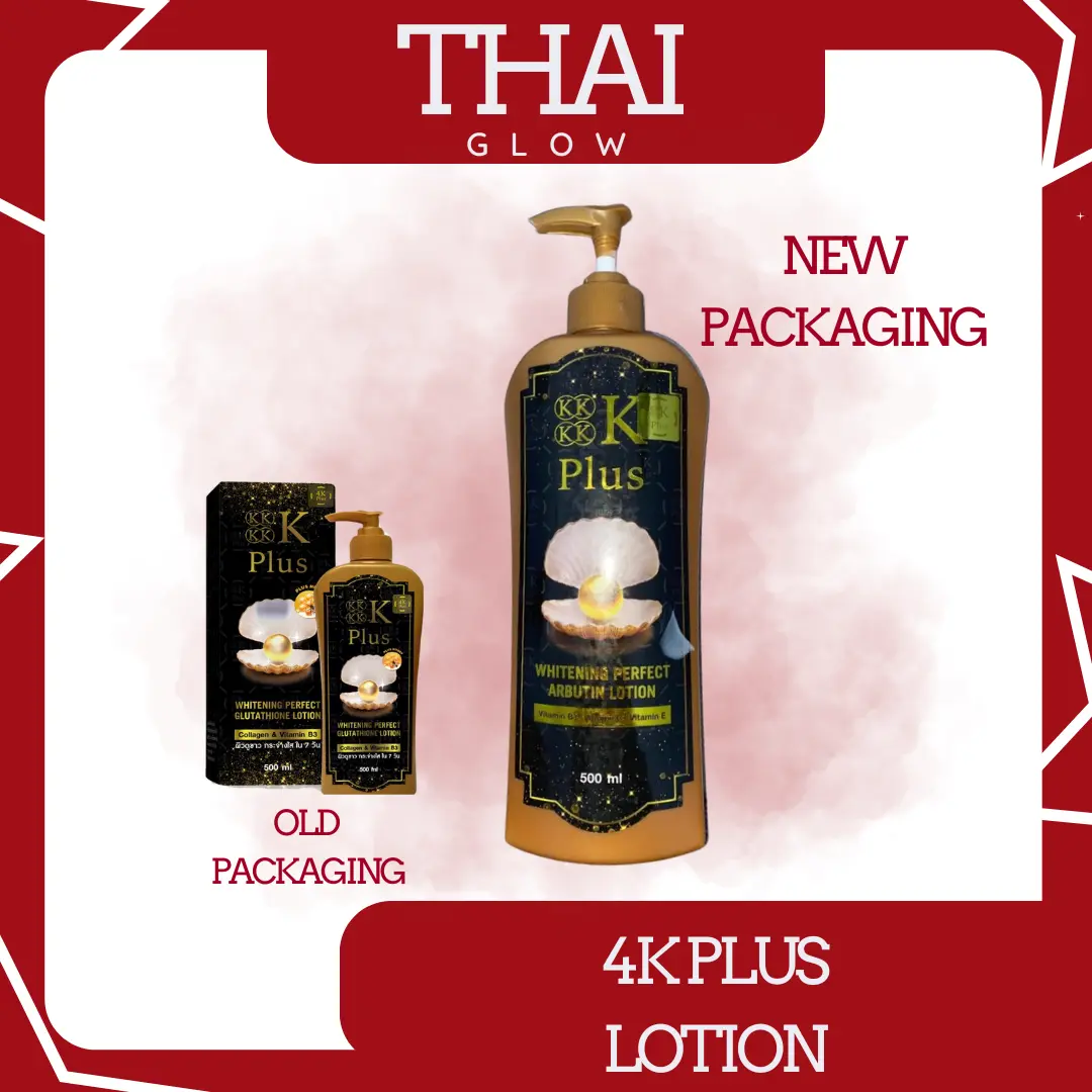 4K PLUS WHITENING BODY LOTION 500ML WITH GLUTATHIONE
