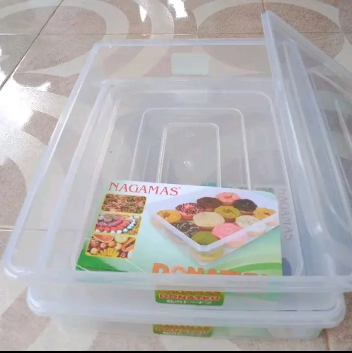 Tempat penyimpanan donat / kotak besar serbaguna / tempat roti / merk nagamas 3