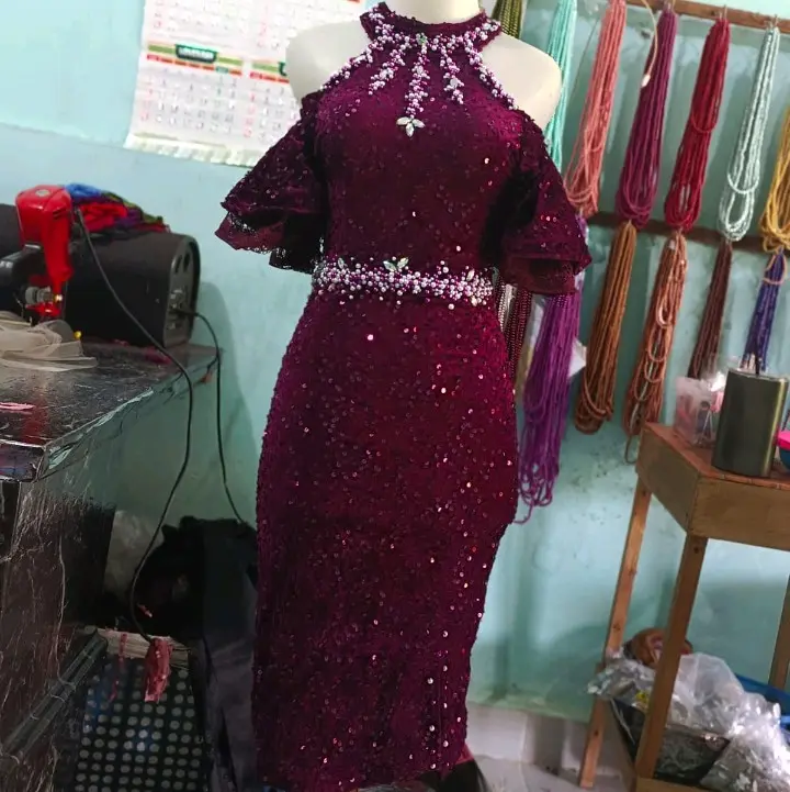 Gaun Blink Blink Mewah Premium. Gaun Singer/Pesta/Wisuda/Kondangan