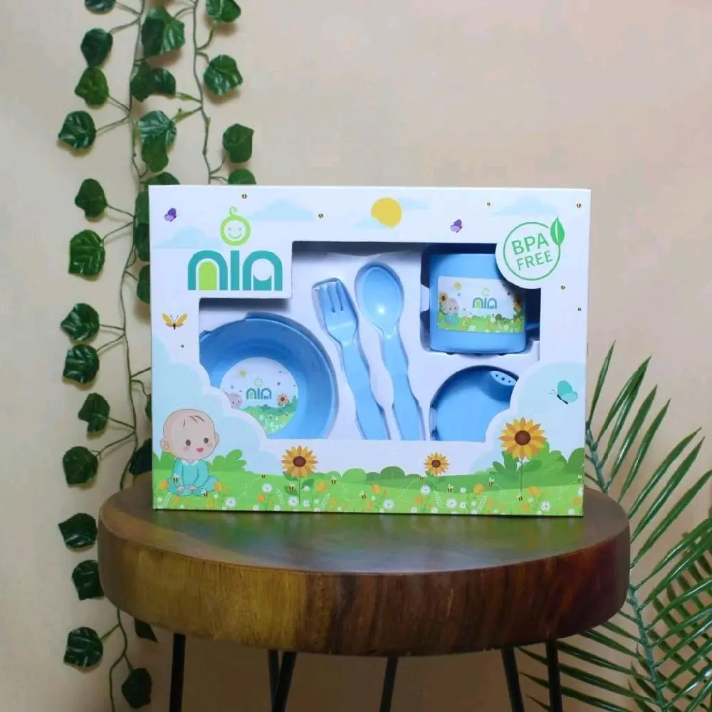 Nia feeding set peralatan makan bayi paket kado ukuran kecil