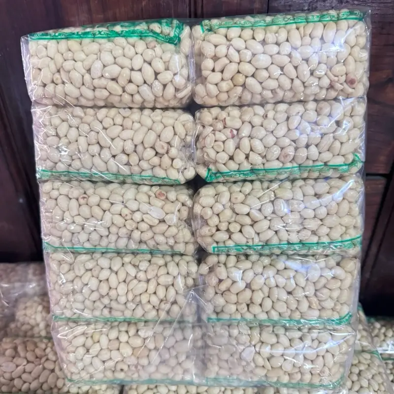 10 Bungkus Kacang Kupas Asli Tuban Kemasan 250 Gram - Snack Kering Goreng Cemilan Mete - Food