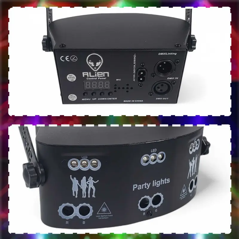 Lampu Panggung Disko Strobo LED Proyektor Beam Laser RGB DMX512 15 Eye 1