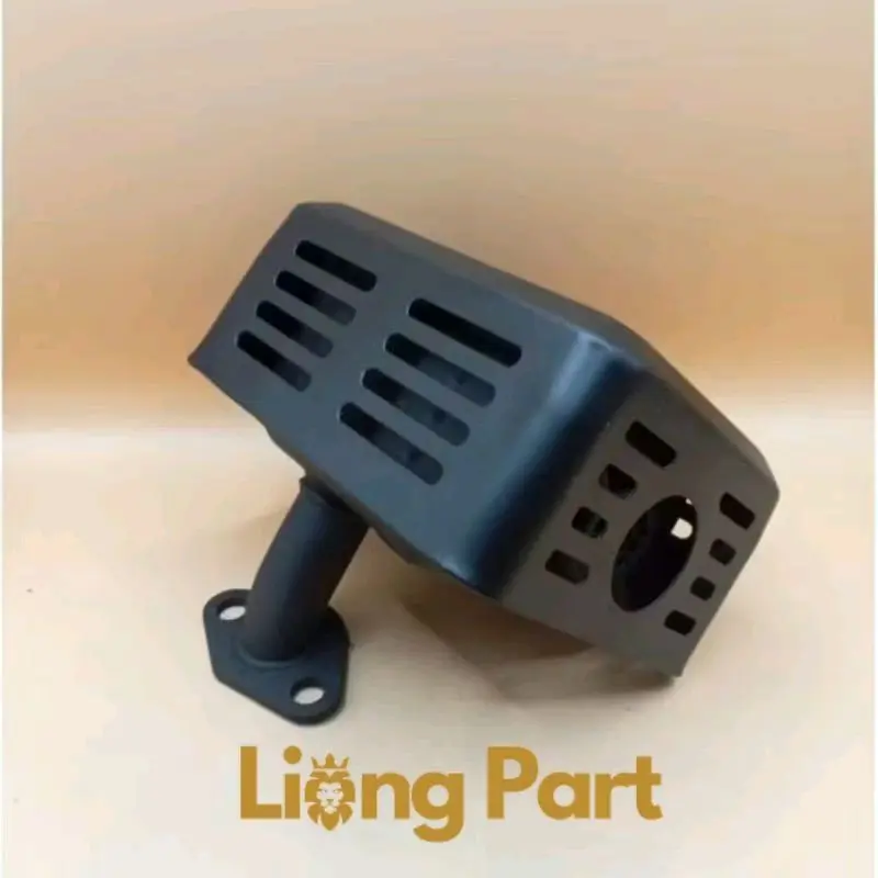 Knalpot mesin penggerak Bensin Hitam GX160 GX200 / Mufler engine GX160 GX200