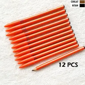 1 LUSIN Pensil Alis Orange Warna Coklat & Hitam - Eyebrow