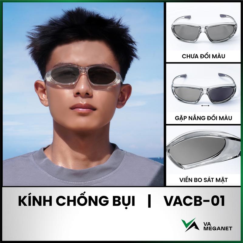  Kính Chống Bụi Phân Cực Đổi Màu CROSSOVER Đi Đường Chống Chói Lóa Đèn Xe Và Ánh Sáng Gắt Ngăn Tia UV400 | VA MEGANET 