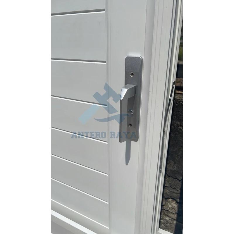Pintu Kamar Mandi Metro UPVC Full Panel Set Handle Minimalis Premium Merah 3