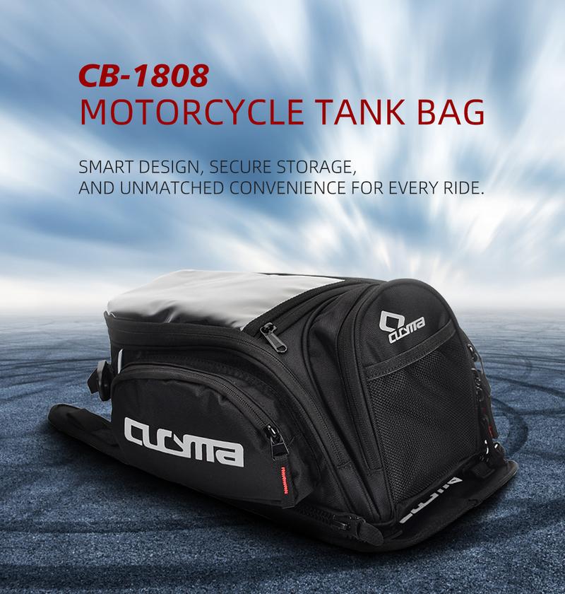 Product Introduction of CUCYMA CB-1808 Motorcycle Tank Bag with Touchscreen Phone Pocket, Scratch-Resistant and Durable, Easy to Install and Remove 0