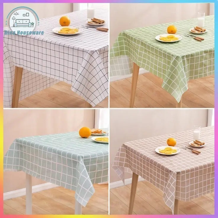 Taplak Meja Motif Anti Air Waterproof Dengan Bahan PEVA Taplak Meja PEVA/Taplak Meja Makan Alas Meja