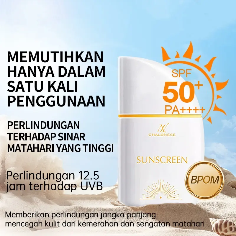 【COD】CHALONESE Sunscreen BPOM SPF50 PA+++ Ceramide Serum Sunscreen ANTI UVA UVB All Day 24H Skincare Sunblock 0