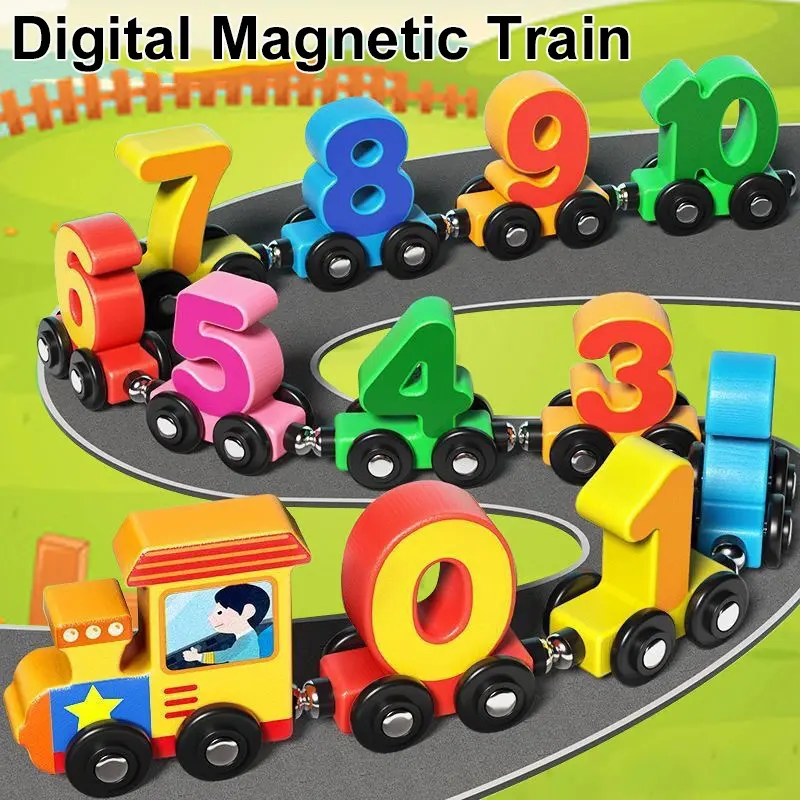 Magnetic Wooden Train