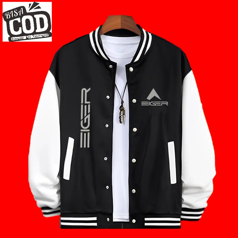 Jaket Bassbal Terbaru 2025 Text Silver Pria Wanita BISA COD..... 0