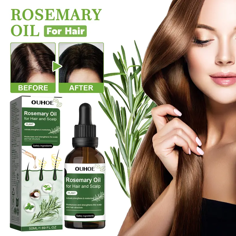 OUHOE Rosemary Oil Hair Growth Oil Minyak Penumbuh Rambut 50ml 0