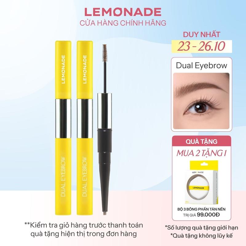 Combo 02 Chì kẻ mày 2 đầu Lemonade Dual Eyebrow 2.75gx2