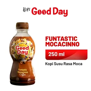 Good Day Moccacino Coffee Funtastic Mocacinno Coffee Rangkaian Produk Good Day dengan Tema Funtastic Instan untuk Hari-hari Penuh Warna