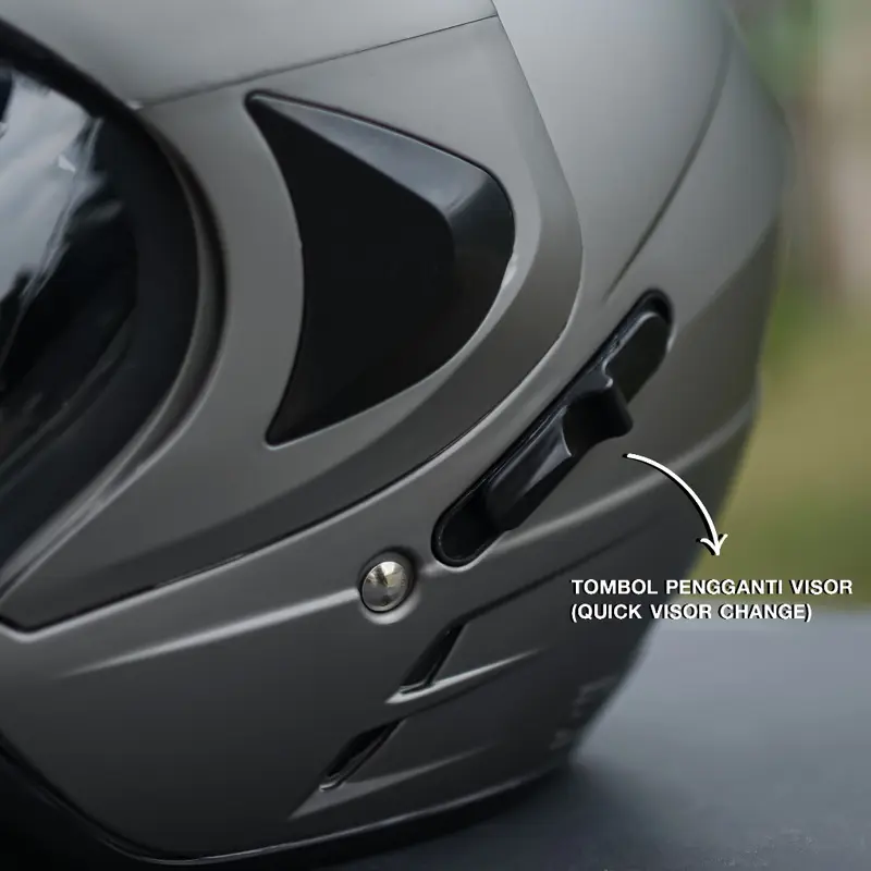 INK HELM HALF FACE JP8 EDITION DOUBLE VISOR KACAMATA FREE STIKER PACKING BOX - MARUN GLOSSY 2