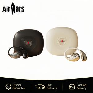 Airmars ABO13 OWS Open Non-In-Ear Bluetooth Wireless Headphones Surround Sound Bluetooth 5.3 Earbuds High Quality Sports Bluetooth Headphones with Microphone Earhook Wireless Bone Conduction Audio Headset