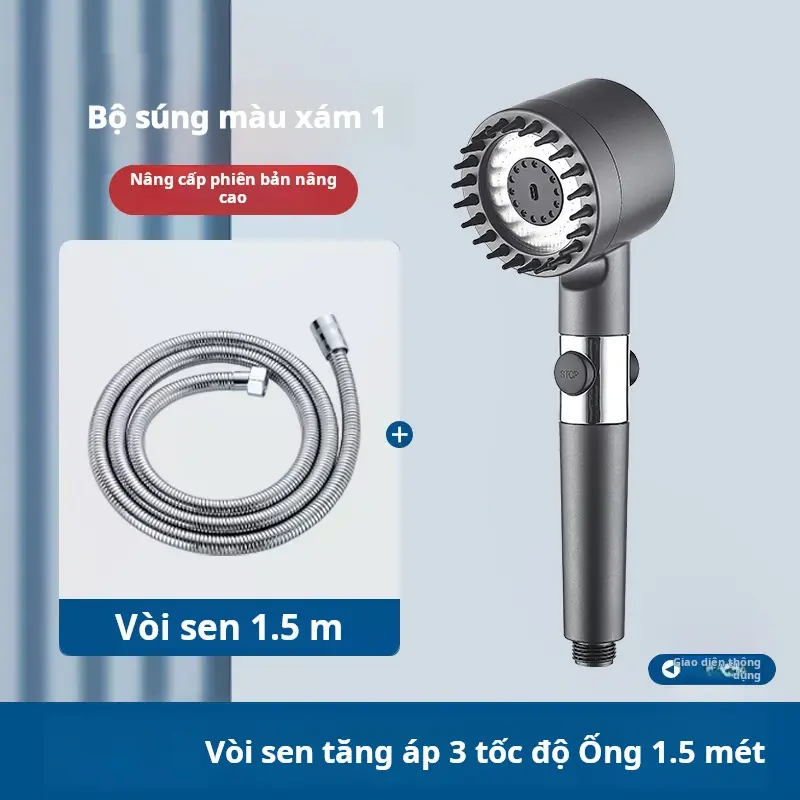Vòi hoa sen điều áp, đầu vòi hoa sen, bộ vòi hoa sen, đầu vòi hoa sen Cầm Tay Thích hợp cho bồn tắm gia đình, đầu vòi hoa sen trong phòng tắm 5
