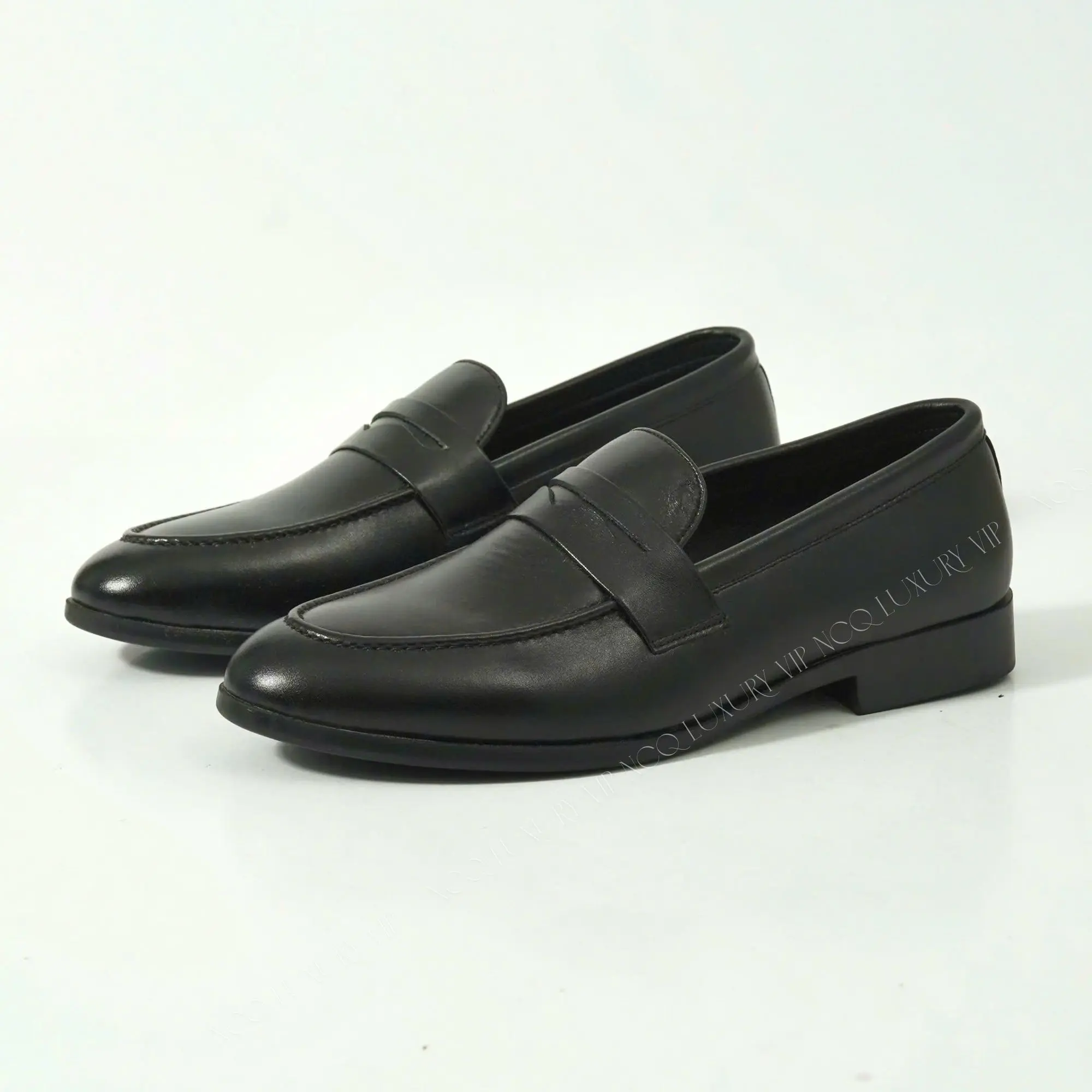 Giầy lười da công sở da bò đế cao su khâu kiểu dáng lịch lãm - Giầy Lười nam Shoes