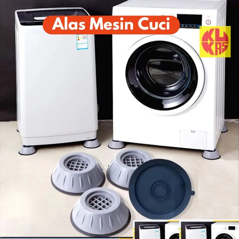 [isi 4 pcs] Alas Kaki Mesin Cuci Kulkas Universal Anti Slip dan Anti Getaran Tatakan Pelindung Meja Getar KUKAS.ID 0