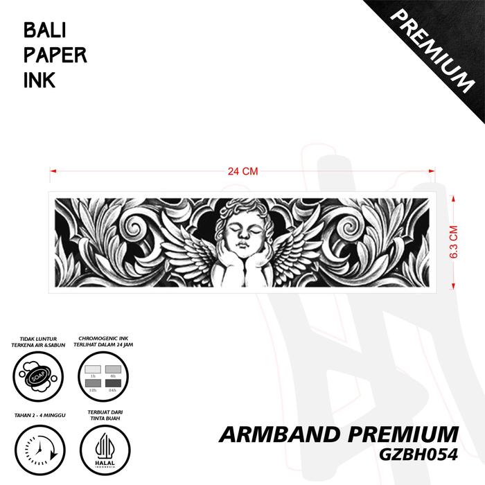 Gambar Bali Paper Ink Tato ARMBAND GZBH054 Premium Stiker Tatto Tubuh Temporary 24 X 6.3 Kualitas Premium dari Bali Paper Ink Kota Denpasar Tokopedia