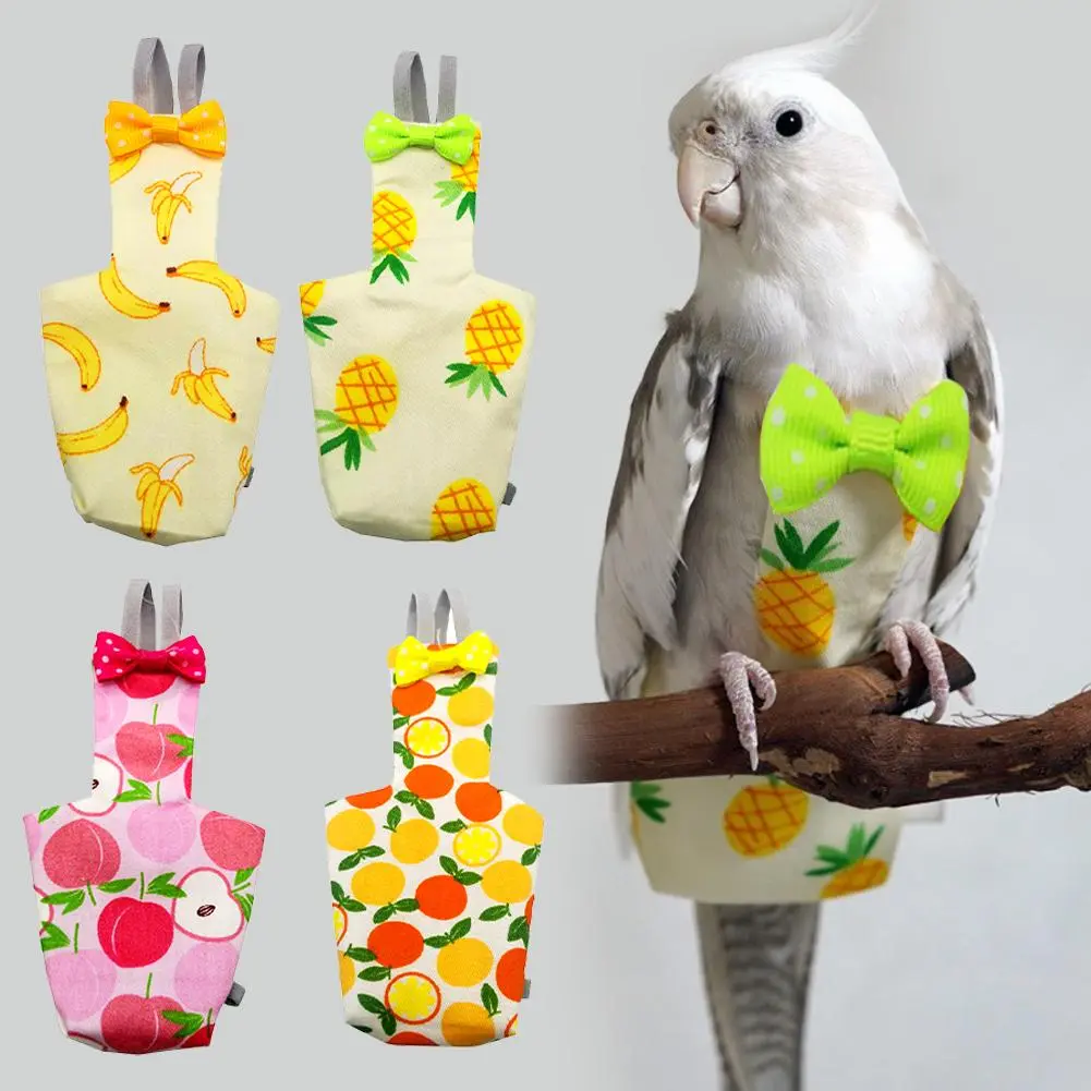 Reusable Parrot Urine Tape Mynah Bird Can Fly Diaper Rope 4pcs/set