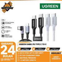 Gambar UGREEN Kabel IPAD,SAMSUNG Google PD Type C To Type C Fast Charging  - 50150 / 25067 / 80372 / 15267 / 15271 / 15275/ 70427 / 70429 / 70643 / 70645 / 90440 / 15311 - 25067 5A 1M dari GGSTORESBY Kota Surabaya 1 Tokopedia