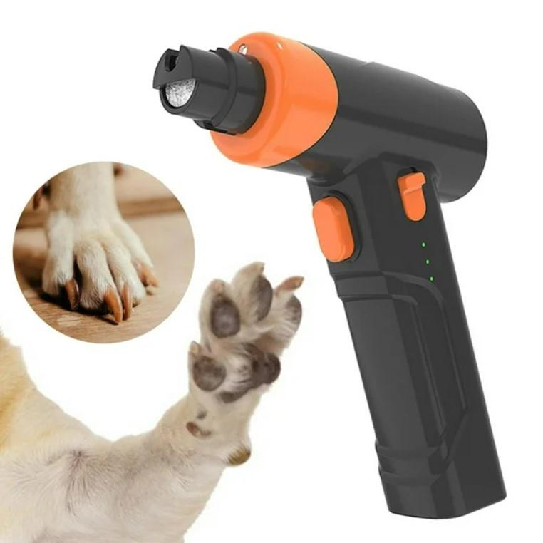 LED Light Electric Pet Nail Grinder - USB Rechargeable, Painless ...