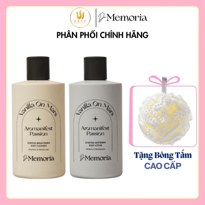 Sữa Tắm + Dưỡng Thể De Memoria SCENTED WHITENING BODY 300ml - Dưỡng Body
