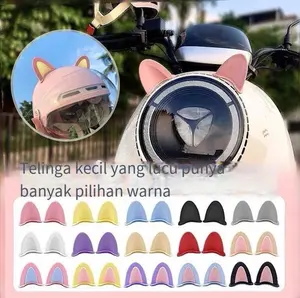 Hiasan Telinga Kucing  Motor/ Mobil Listrik/Aksesoris Modifikasi Motor/Mobil Listrik Lucu/Modifikasi Stiker Helm Aksesoris Telinga Kucing Lucu Untuk