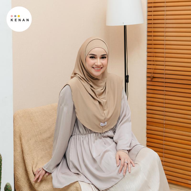 KENAN - SHINY Instan Daily Hijab nonpet matt Jersey size L 4