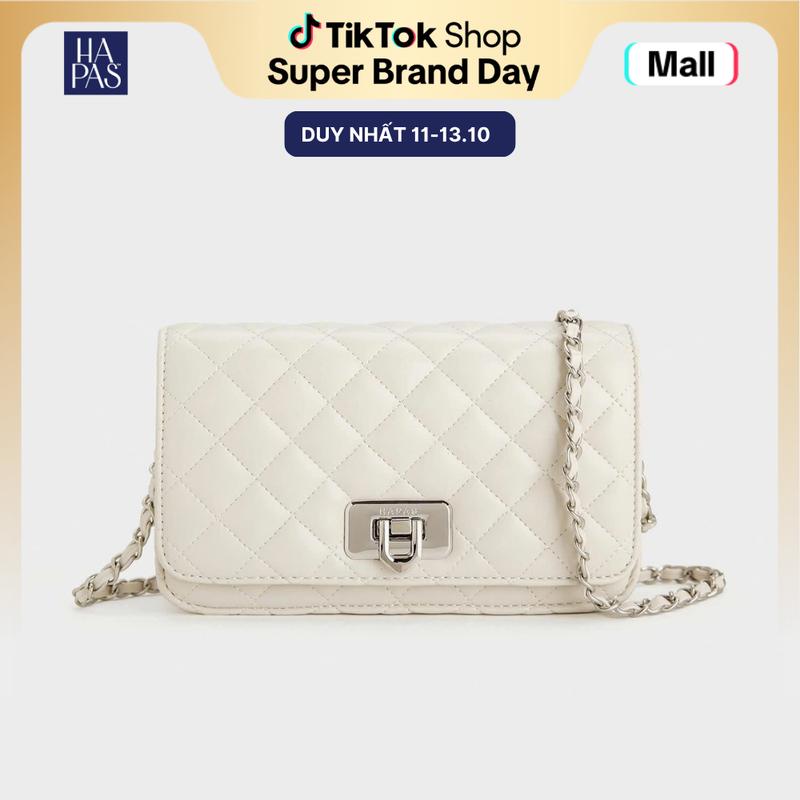 [DEAL LIVE] Túi Xách Nữ HAPAS Ô Trám Nắp Gập Đeo Chéo Đeo Vai Sang Trọng Chính Hãng Size 20 - TDC20138 Bag Women Da Chữ Nhật