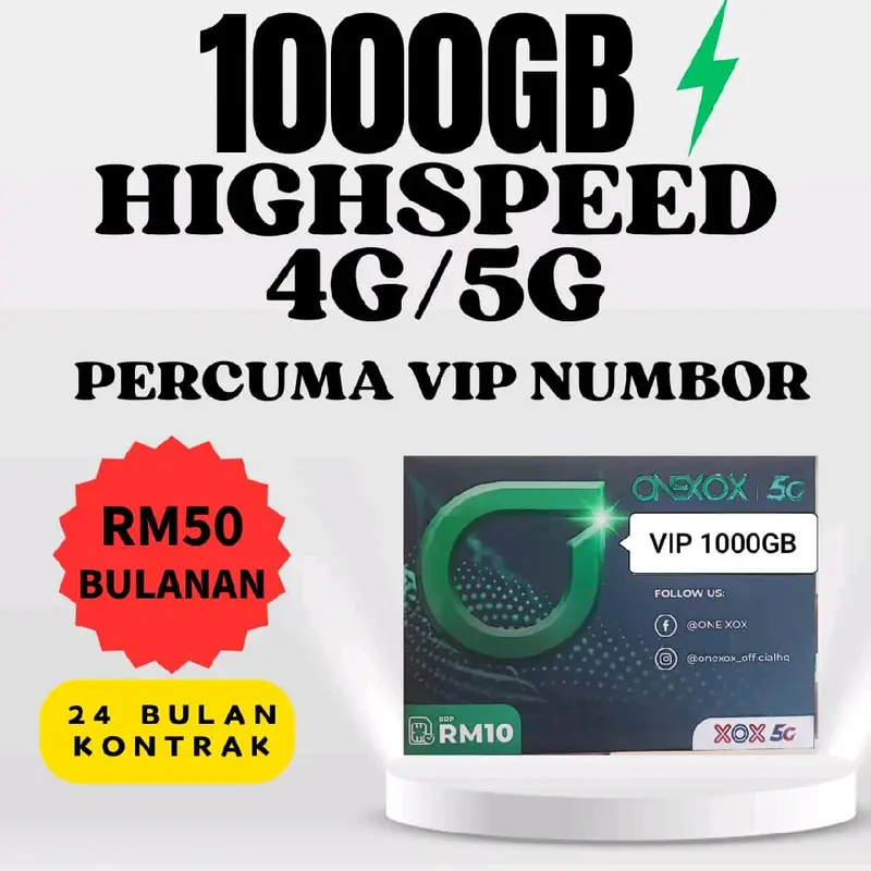 PHONE SIMKAD XOX ONEXOX 1000GB 4G/5G HIGH SPEED INTERNET PLA - TikTok ...