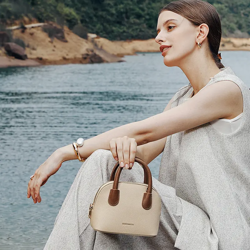 [Claire Bag] BOSTANTEN Tas Selempang Wanita Sling Bag Handbag Shoulder Bag Tas Pesta Simple Jalan Jalan Kulit Sintetis Hitam 6