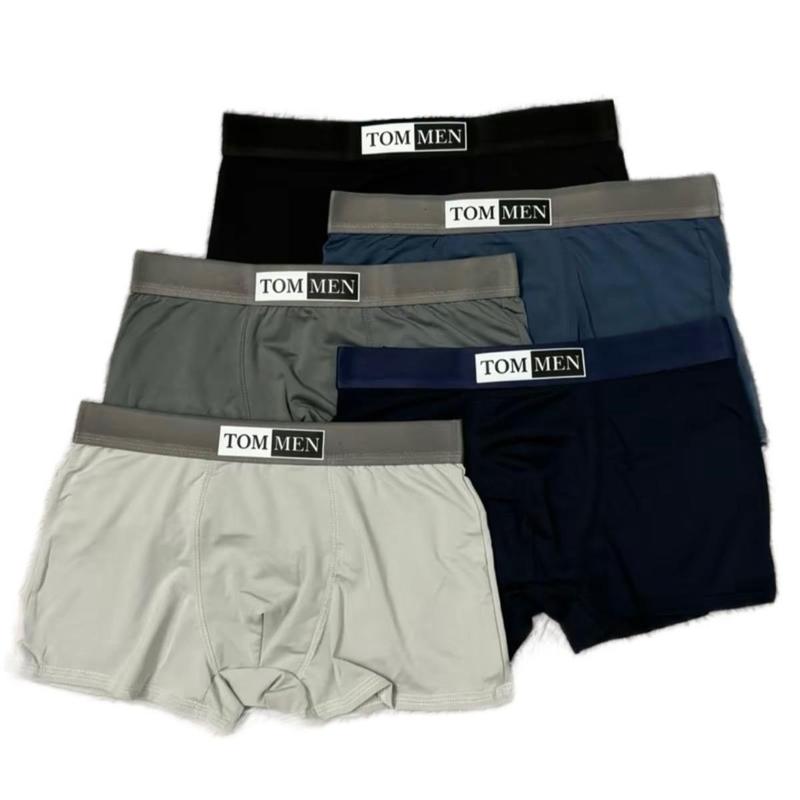 Combo 5 Boxer TOM MEN Thương Hiệu Việt - Chất Thun Lạnh - Co Giãn 4 Chiều Menswear, Quần Boxer,Quần sip , Quần sịp nam