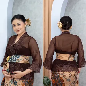 Kebaya Hamil Bordir Lengan Lonceng
