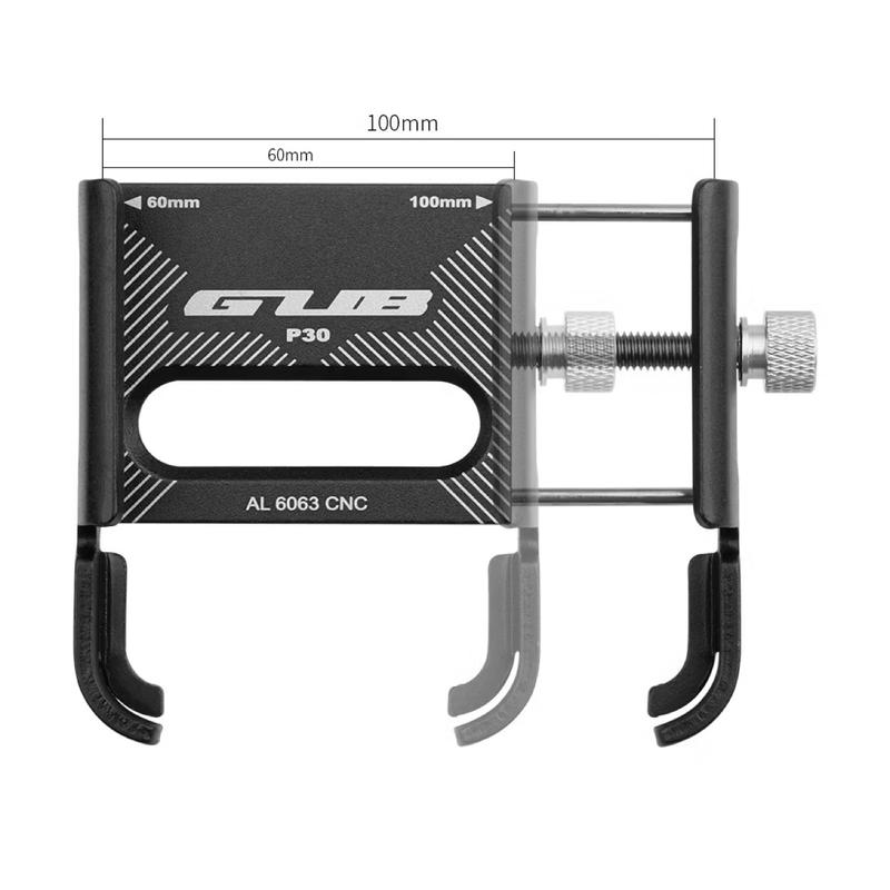 ZACRO Phone Holder GUB P30 - Holder Handphone Motor Sepeda Hitam 2