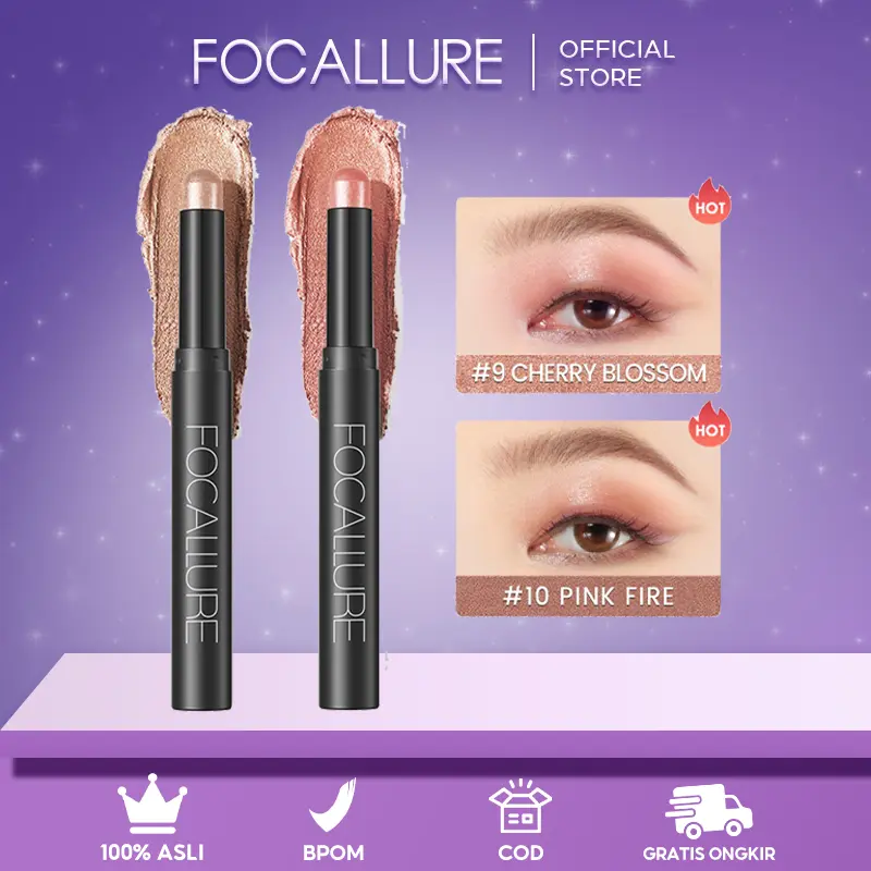 [Official] FOCALLURE Shimmer Eyeshadow Pencil Smooth Cream