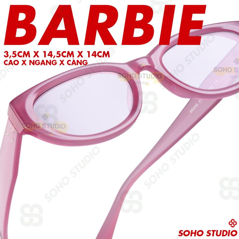 LIMITED Kính mát BARBIE Soho Studio form mắt mèo mới mềm bầu không đanh sắc hiện đại hợp mọi mặt