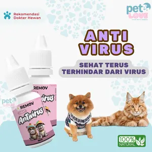 REMOV Anti Virus 10ml Lindungi Kucing dan Anjing Dari Penyakit